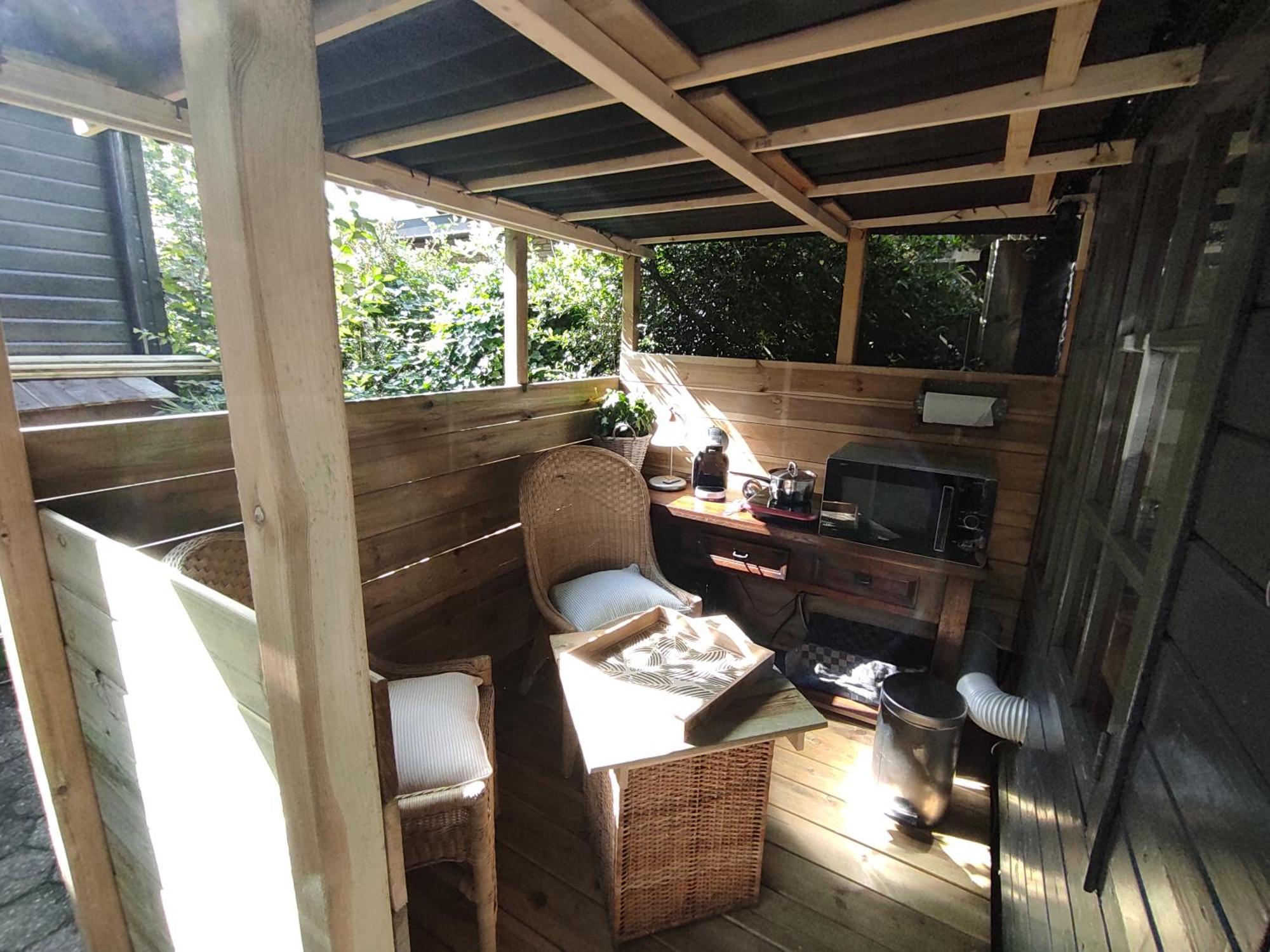 "Tempat Senang" Chalet On The Beautiful Veluwe With Airco Sauna Bbq Jacuzzi Beamer And Dog Putten Eksteriør billede