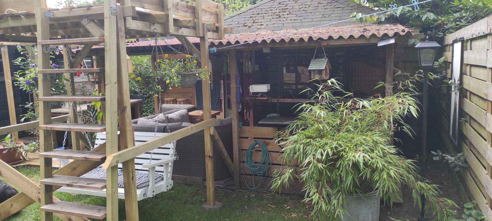 "Tempat Senang" Chalet On The Beautiful Veluwe With Airco Sauna Bbq Jacuzzi Beamer And Dog Putten Eksteriør billede